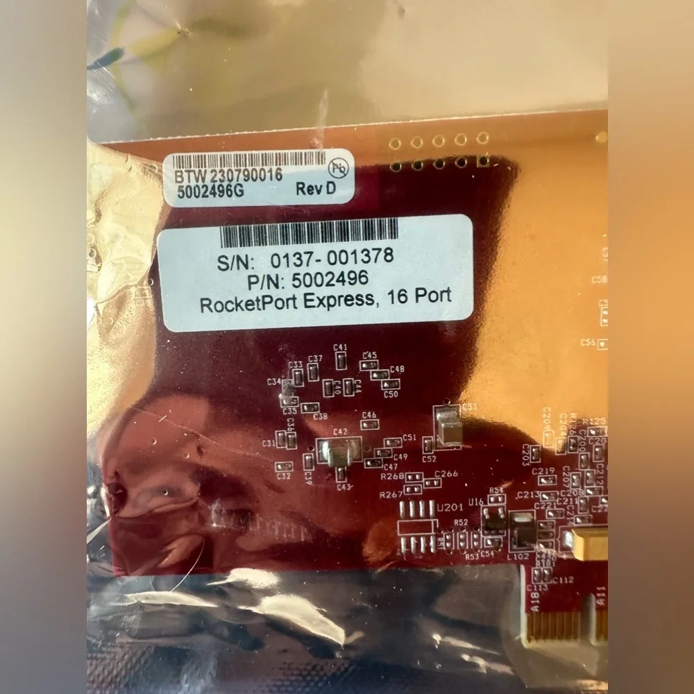 Comtrol Rocketport Express 16 Port Part Number 5002496 Multiport Serial Cards